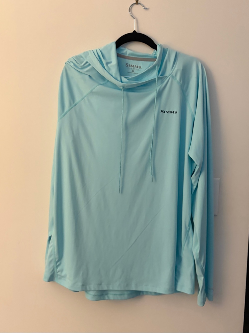 Simms Women's Light Aqua Hooded Swim/Fishing Coverup